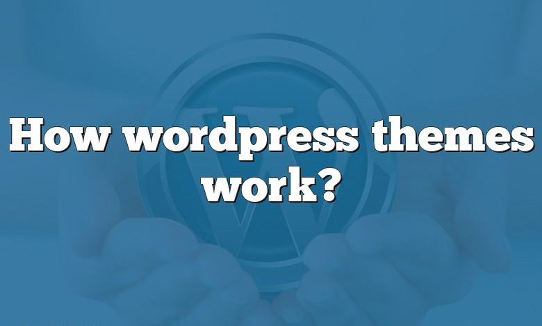 How wordpress themes work?