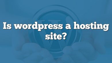 Is wordpress a hosting site?