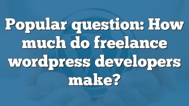 Popular question: How much do freelance wordpress developers make?