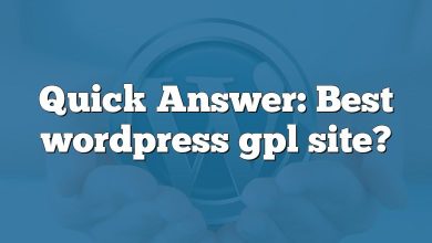 Quick Answer: Best wordpress gpl site?