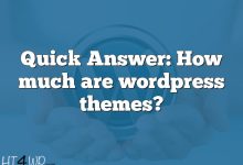 Quick Answer: How much are wordpress themes?