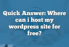 Quick Answer: Where can i host my wordpress site for free?