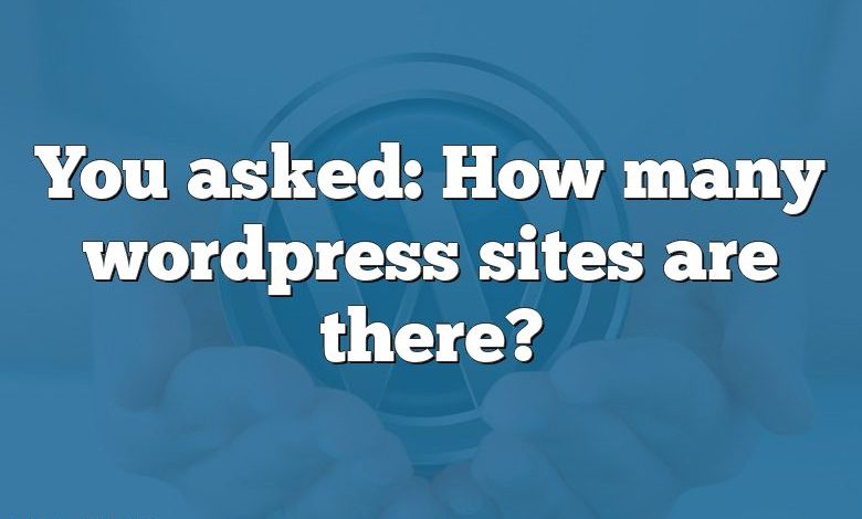 You asked: How many wordpress sites are there?