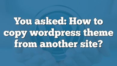 You asked: How to copy wordpress theme from another site?