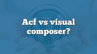 Acf vs visual composer?