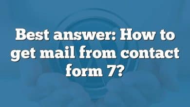 Best answer: How to get mail from contact form 7?