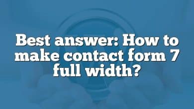 Best answer: How to make contact form 7 full width?