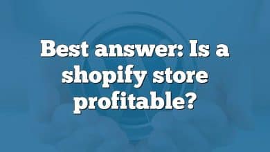 Best answer: Is a shopify store profitable?