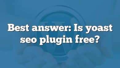 Best answer: Is yoast seo plugin free?