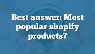 Best answer: Most popular shopify products?