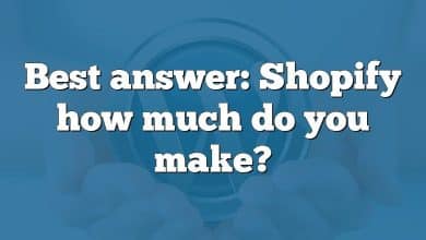 Best answer: Shopify how much do you make?