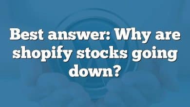 Best answer: Why are shopify stocks going down?