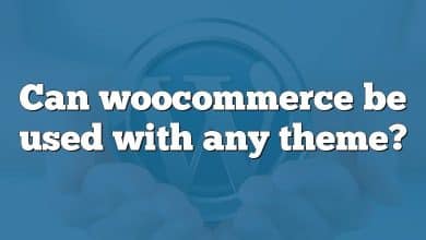 Can woocommerce be used with any theme?