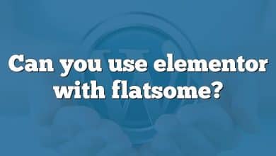 Can you use elementor with flatsome?