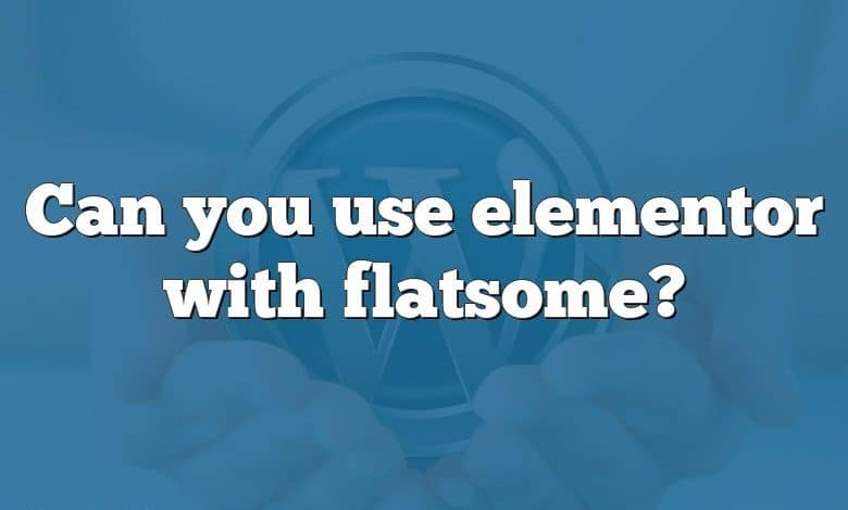 Can you use elementor with flatsome?