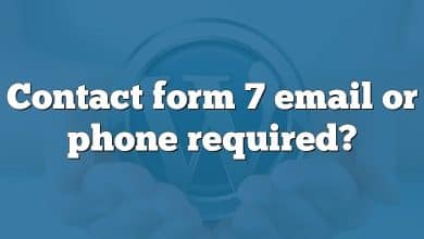 Contact form 7 email or phone required?