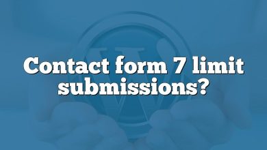 Contact form 7 limit submissions?