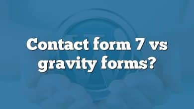 Contact form 7 vs gravity forms?