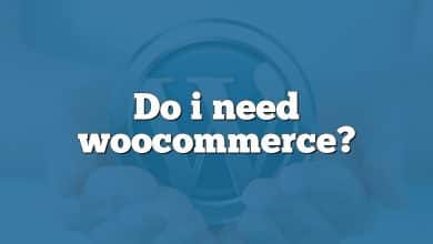 Do i need woocommerce?