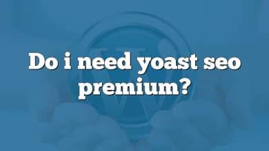 Do i need yoast seo premium?