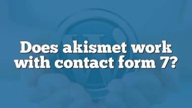 Does akismet work with contact form 7?