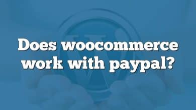 Does woocommerce work with paypal?