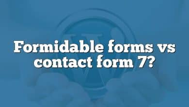 Formidable forms vs contact form 7?