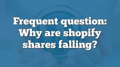 Frequent question: Why are shopify shares falling?