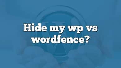 Hide my wp vs wordfence?