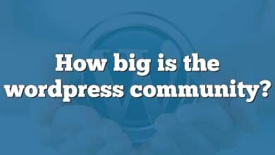 How big is the wordpress community?