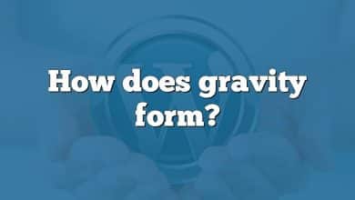 How does gravity form?