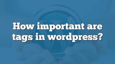 How important are tags in wordpress?