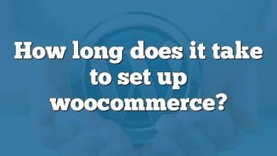 How long does it take to set up woocommerce?