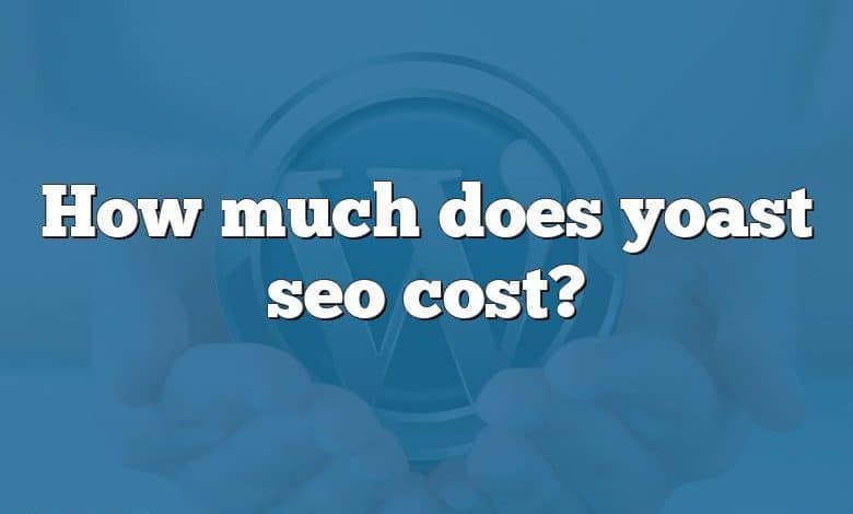 How much does yoast seo cost?