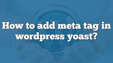 How to add meta tag in wordpress yoast?