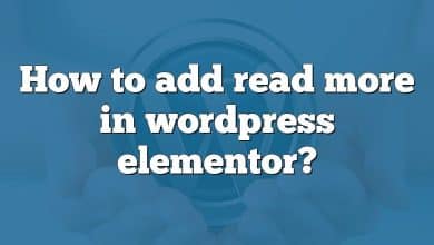 How to add read more in wordpress elementor?