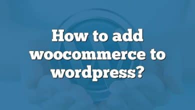 How to add woocommerce to wordpress?