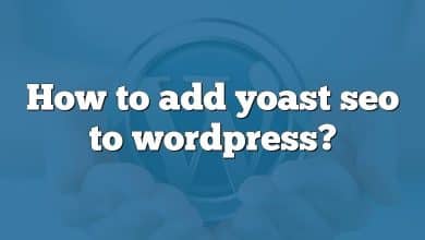 How to add yoast seo to wordpress?