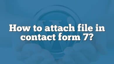 How to attach file in contact form 7?