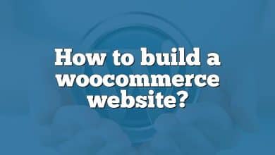 How to build a woocommerce website?