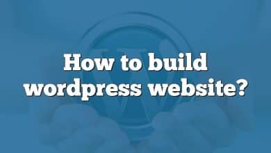 How to build wordpress website?