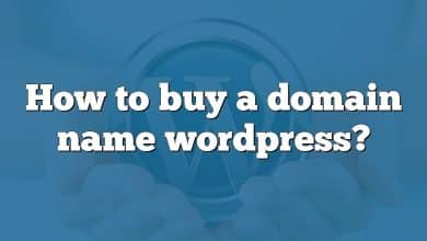 How to buy a domain name wordpress?