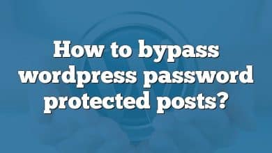 How to bypass wordpress password protected posts?