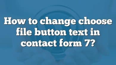 How to change choose file button text in contact form 7?