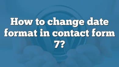 How to change date format in contact form 7?