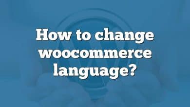 How to change woocommerce language?