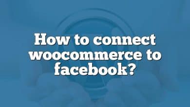 How to connect woocommerce to facebook?