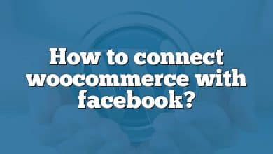 How to connect woocommerce with facebook?