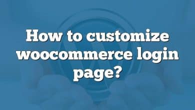 How to customize woocommerce login page?