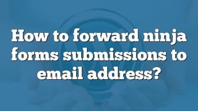 How to forward ninja forms submissions to email address?